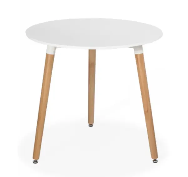 Masuta de cafea pentru living Rotunda MDF Alb 80 x 74cm