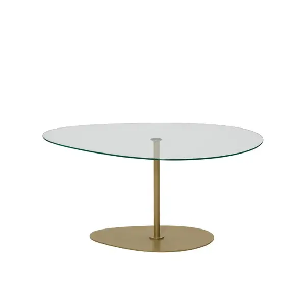 Masuta de cafea PORTO, auriu, 90x60x40 cm