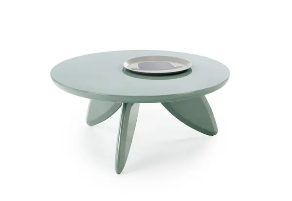 Masuta de cafea rotunda Soraya 2 albastru deschis ø80/h36 cm