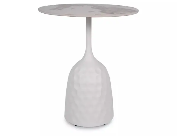 Masuta de cafea Salo A marmura alba ø50/h60 cm