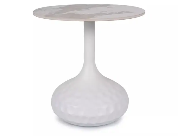 Masuta de cafea Salo B marmura alba ø50/h49 cm