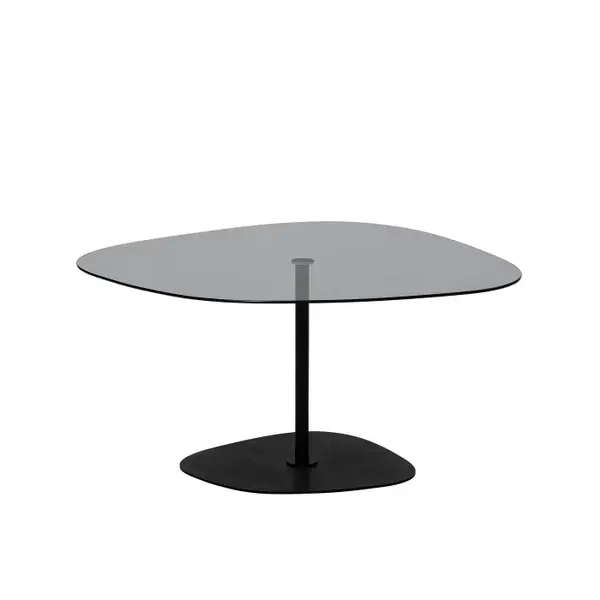 Masuta de cafea SOHO, gri inchis + negru, 85x67x40 cm