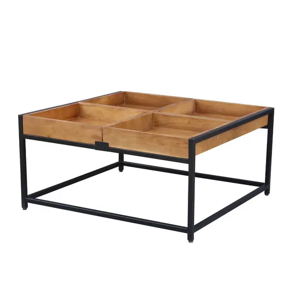 Masuta de cafea SORINA 84 x 80 x 42 CM - Lemn