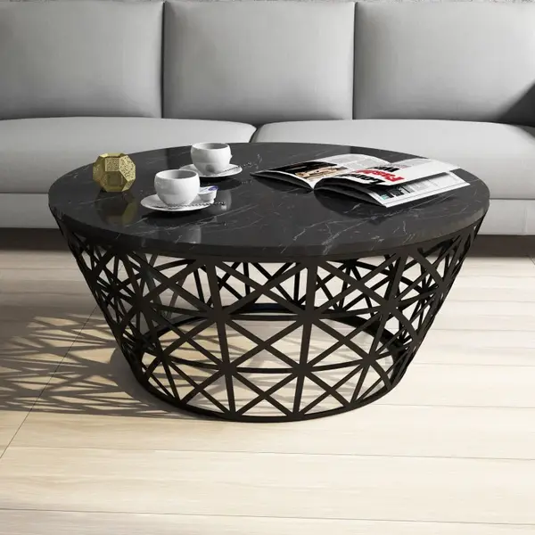 Masuta de Cafea Stil - Negru Marble