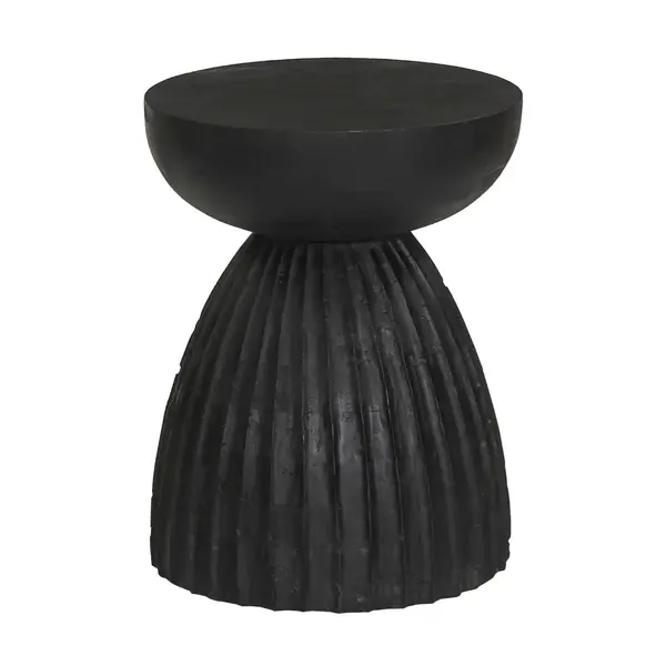 Masuta de cafea/ Taburet ALMETA Ø35 x 45 CM - Negru
