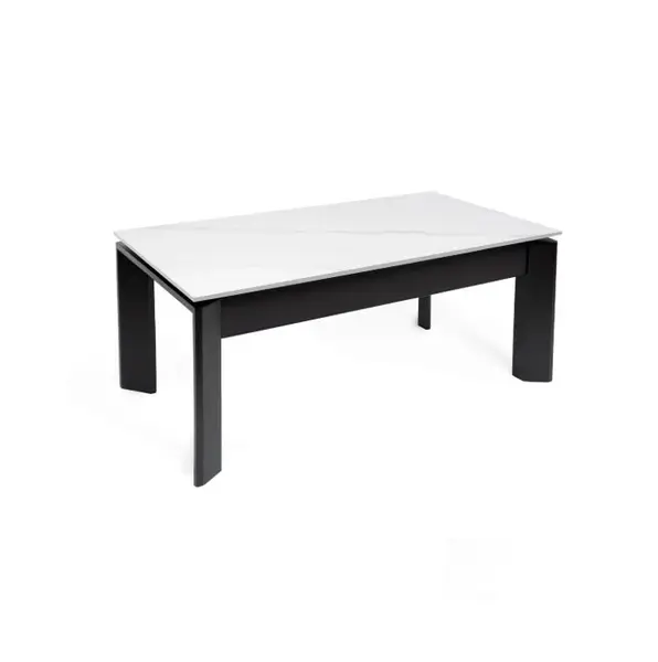 Masuta de cafea TARIFA W/B/G 110 x 60 x 42/69 CM - Alb