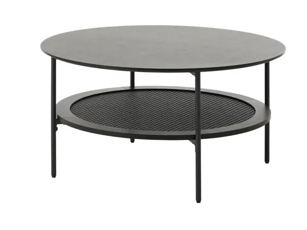 Masuta de cafea VAROLA Ø80 x 40 CM - Negru