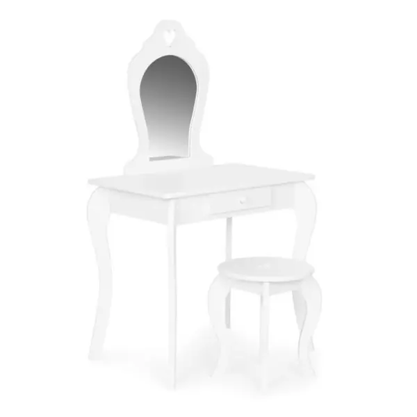 Masuta de toaleta Ecotoys, lemn, alb KID978328, la doar 420,00 lei