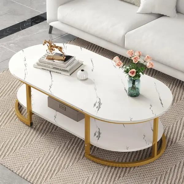 Masuta Ovala Dining Lemn Masiv Design Modern Eleganta 120 * 60 * 45cm