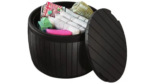 Masuta rotunda pentru depozitare Wood Maro Keter 230405