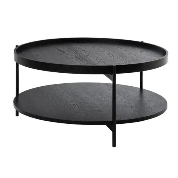 Masute de cafea NARIAN Ø80 x 40 CM - Negru