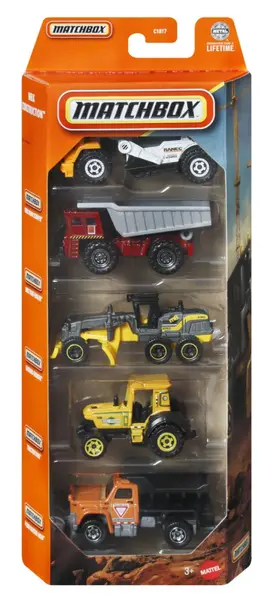 MATCHBOX SET 5 MASINUTE METALICE CONSTRUCTION SCARA 1 LA 64