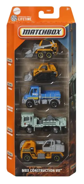 MATCHBOX SET 5 MASINUTE METALICE MBX CONSTRUCTION VII SCARA 1 LA 64