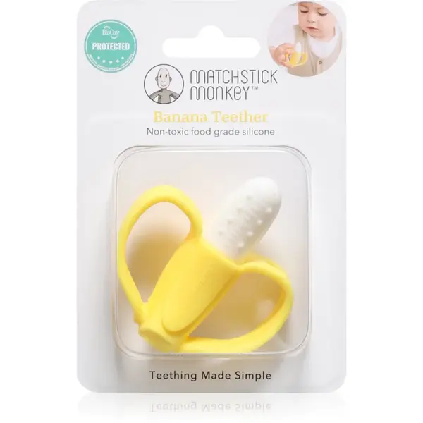 Matchstick Monkey Banana Teether jucărie pentru dentiție 3m+ 1 buc