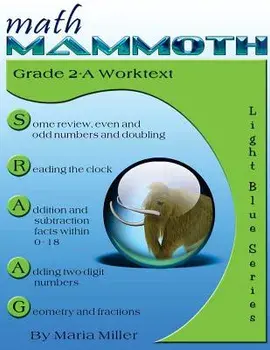 Math Mammoth Grade 2-A Worktext, Paperback/Maria Miller