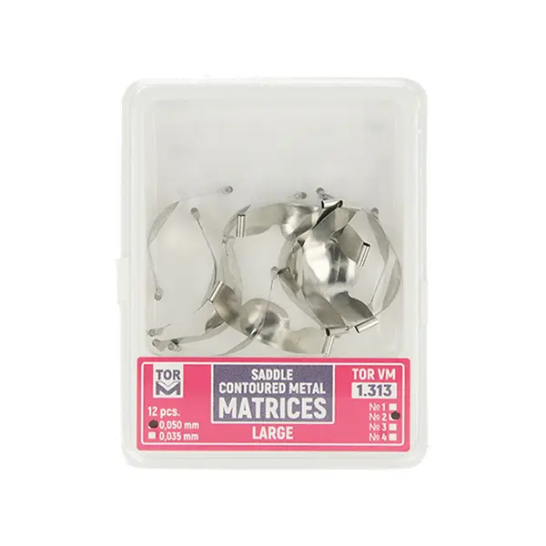 Matrici metalice conturate large subgingivale №2, 12, bucati TorVM