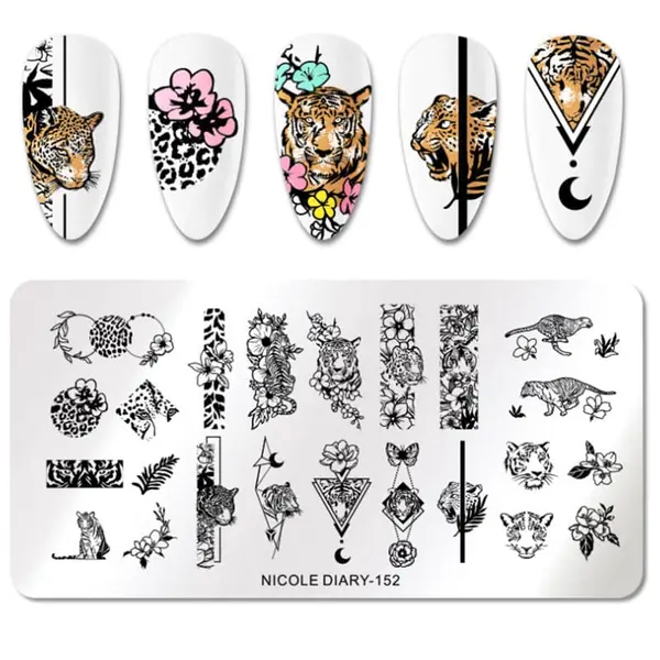 Matrita metalica pentru decor unghii ND-152 - ND-152 - Everin.ro