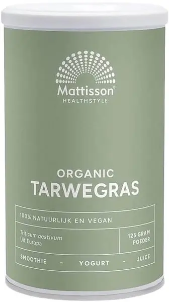 Mattisson Healthstyle Organic Tarwegras, 125 g
