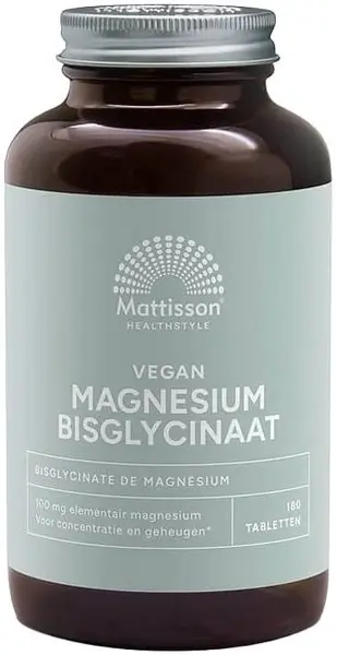 Mattisson Healthstyle Vegan Magnesium Bisglycinate, 180 comprimate