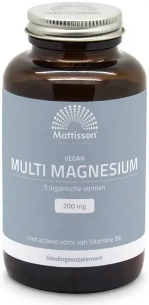 Mattisson Healthstyle Vegan Multi Magnesium, 200 mg, 180 tablete