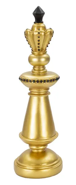 Mauro Ferretti Figurina Rege Sah Aurii Si Negru cm Ø 11X32,5 | Aosom Romania