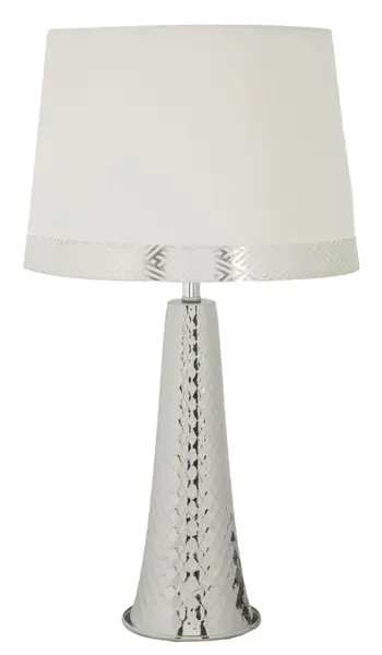 Mauro Ferretti Lampă De Masă Tower Argintie Cm 30 X 52 | Aosom Romania
