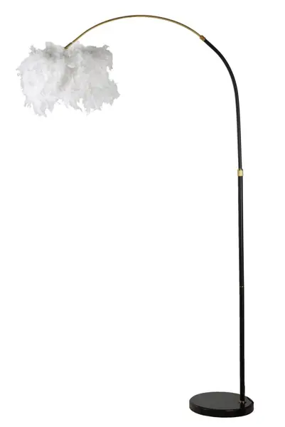 Mauro Ferretti Lampa De Podea Alb Si Negru cm 100X150-180 | Aosom Romania
