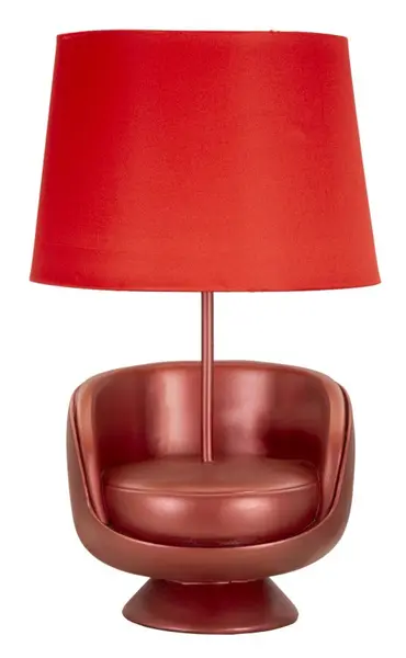 Mauro Ferretti Lampă Pentru Noptieră Midcentury Rosie cm Ø 26X43 | Aosom Romania