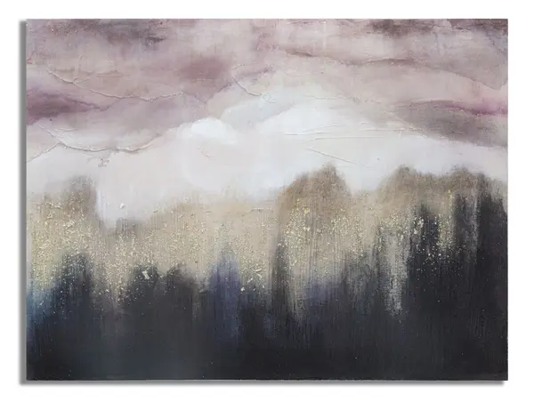 Mauro Ferretti Pictura De Perete Roz Munte cm 80X2,7X60 | Aosom Romania