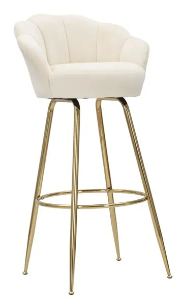 Mauro Ferretti Scaun de bar VIENNA CREAM CM 55X53X110