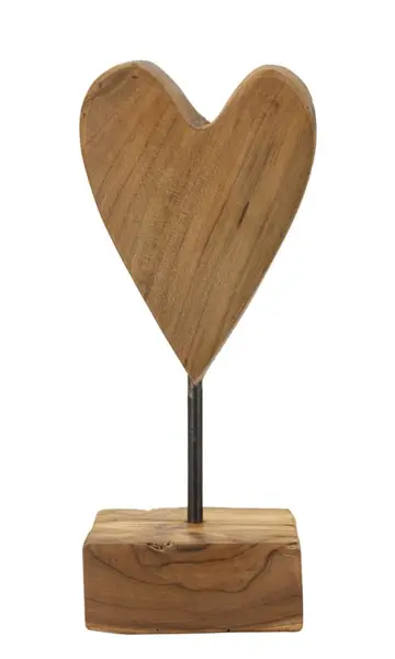Mauro Ferretti Sculptura Inima Tec cm 10X10X25 | Aosom Romania