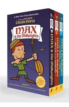 Max and the Midknights Paperback 3-Book Boxed Set: Max and the Midknights; Max and the Midknights: Battle of the Bodkins; Max and the Midknights: The - Lincoln Peirce