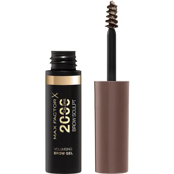 Max Factor 2000 Calorie Brow Sculpt Volumising Gel 4.5ml - 002 Soft Brown