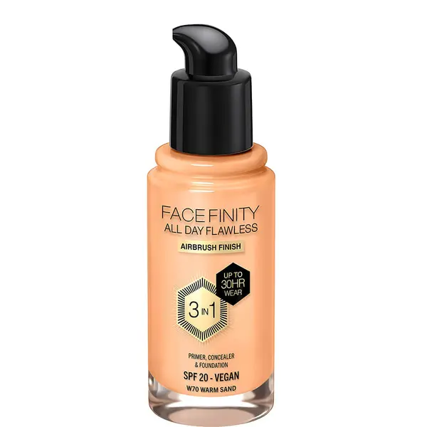 Max Factor Facefinity 3-in-1 Vegan Foundation SPF 20 - 70 Warm Sand