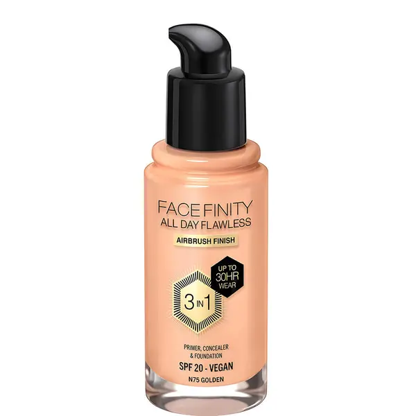 Max Factor Facefinity 3-in-1 Vegan Foundation SPF 20 - 75 Golden