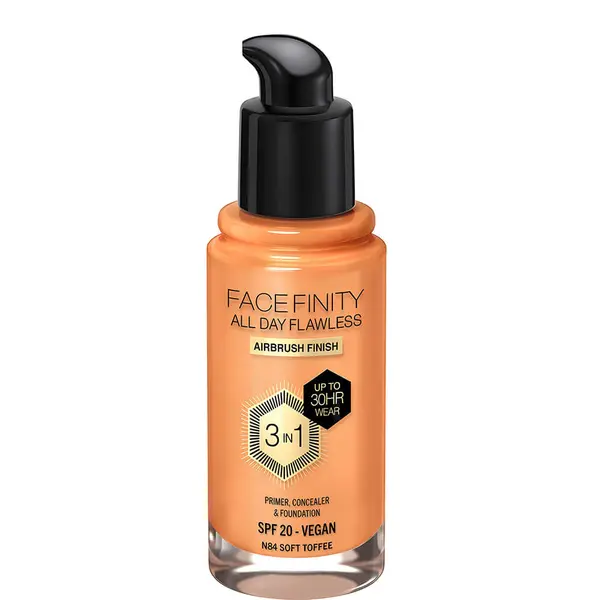 Max Factor Facefinity 3-in-1 Vegan Foundation SPF 20 - 84 Soft Toffee