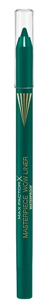 Max Factor Masterpiece Creion de ochi rezistent la apă WoW Liner, 600 Emerald Green, 1.2 g