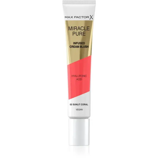 Max Factor Miracle Pure blush cremos culoare 02 Sunlit Coral 15 ml