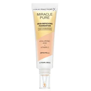 Max Factor Miracle Pure Skin-Improving Foundation machiaj persistent cu efect de hidratare 35 Pearl Beige 30 ml