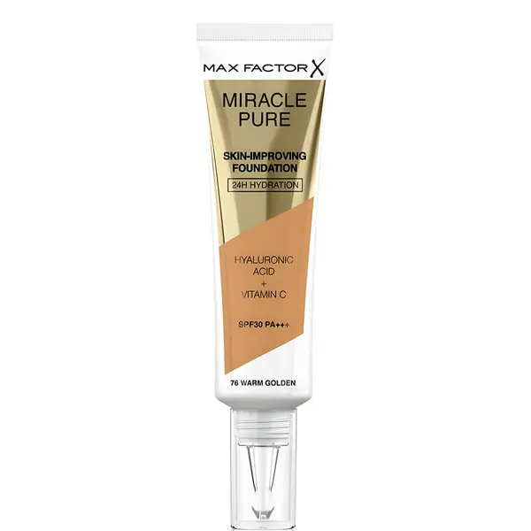 Max Factor Miracle Pure Skin Long-Lasting Foundation SPF 30 30ml - 076 Warm Golden