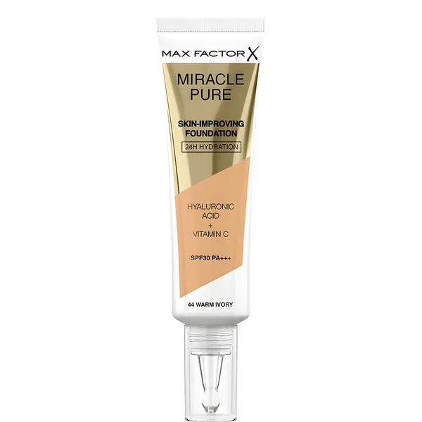 Max Factor Miracle Pure Skin Long-Lasting Foundation SPF 30 30ml - 044 Warm Ivory