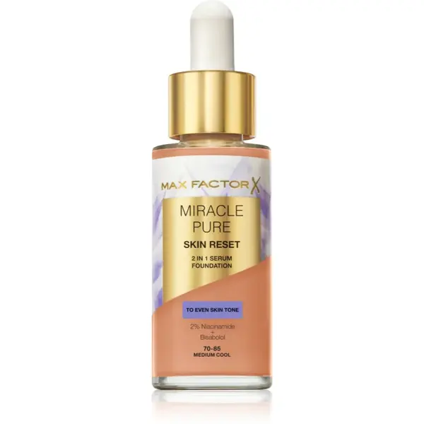 Max Factor Miracle Pure Skin Reset machiaj de îngrijire culoare 70-85 Medium Cool 30 ml