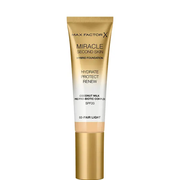 Max Factor Miracle Second Skin Hybrid Foundation SPF20 - 02 Fair Light