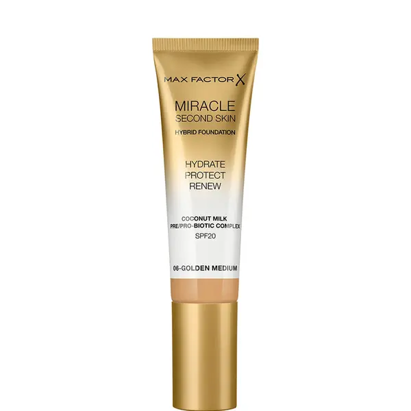 Max Factor Miracle Second Skin Hybrid Foundation SPF20 - 06 Golden Medium