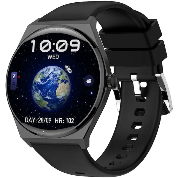 Maxcom Ceas inteligent Smartwatch Maxcom EcoWatch 5 EW05 SR, 1.43 AMOLED, Negru