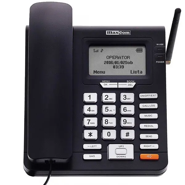 Maxcom Telefon fix Maxcom Comfort MM28DHS DECT, 2G, SIM, Negru