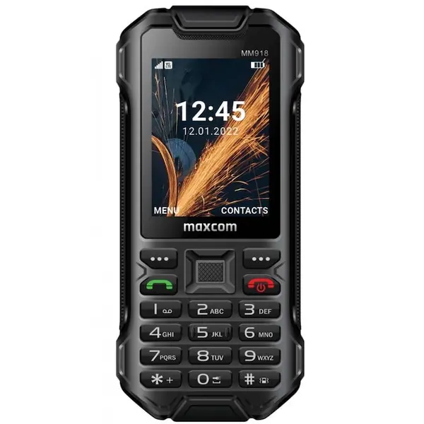 Maxcom Telefon mobil Maxcom MM918 Light Strong, Dual SIM, IP68, VoLTE, 4G, 2.4 Black