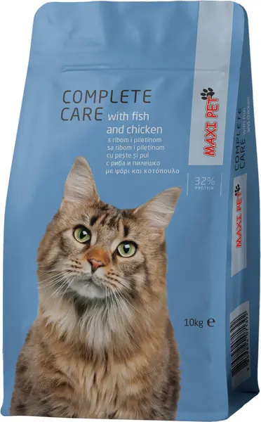 MAXI PET Complete Care Peşte şi Pui, hrană pentru pisici adulte 10kg