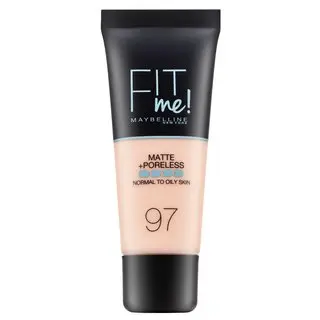 Maybelline Fit Me! Foundation Matte + Poreless fond de ten lichid cu efect matifiant 097 Natural Porcelain 30 ml