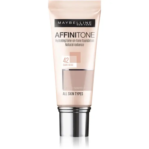 MAYBELLINE NEW YORK Affinitone make up hidratant culoare 42 Dark Beige 30 ml